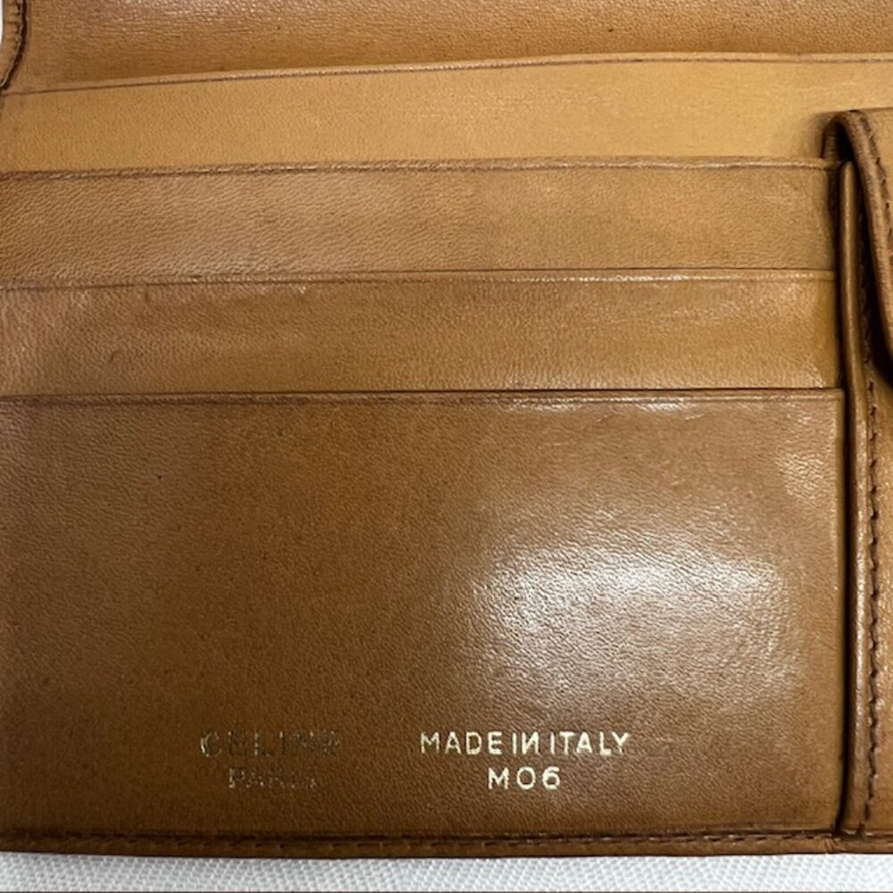Authentic CELINE M06 Macadam Wallet PVC/leather & Key holder Red leather ( 94) - Picture 9 of 10